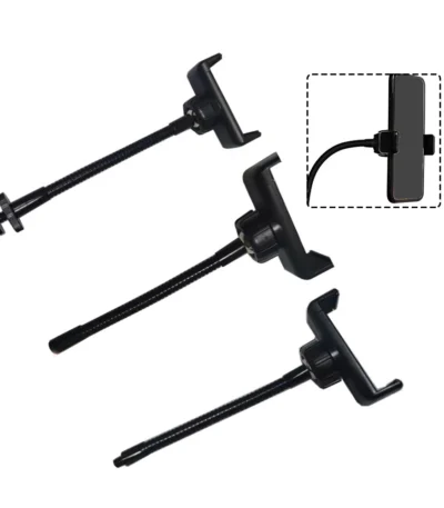 Flexible Hose Arm Cell Phone Clip Holder For Led Selfie Ring Lamp Replacement Kit 360 Degree Mount Mobile Phone Holder Clamp 1