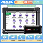 ANCEL X7 HD Heavy Duty Truck Diagnostic Tool Bluetooth OBD2 All System Oil D-P-F Regen ECU Reset 12V 24V Diesel Truck Scanner