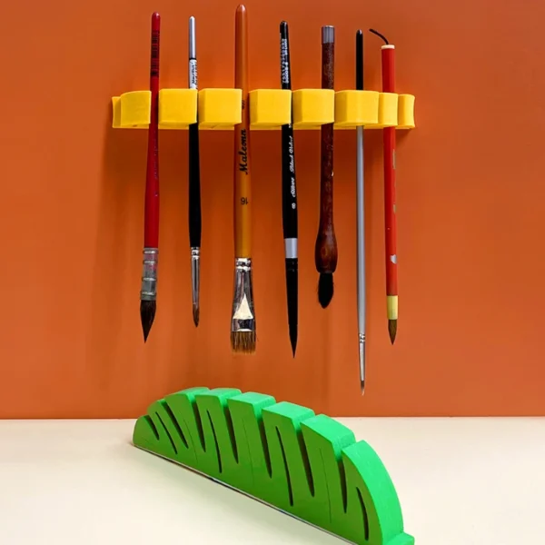 Multifunctional Brush Holder for Drying and Storage Designed To Allow Paintbrushes To Dry with Bristles Down Storage Organizer