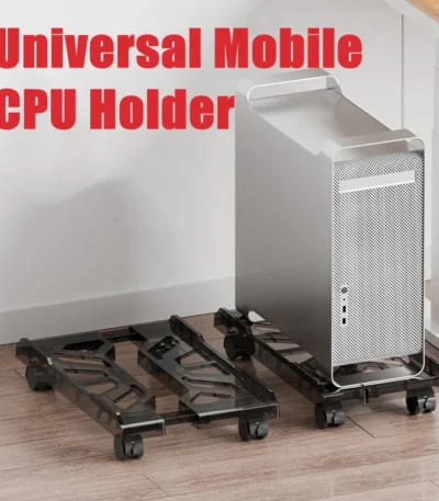 Computer Tower Stand Adjustable Mobile CPU Stand CPU Holder PC Tower Stand with Rolling Caster Wheels Pc Floor Riser Stand 1
