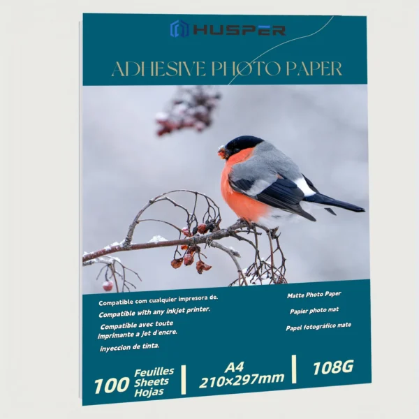 HUSPER A4 Size 108G Matte 100 Sheets Photo Paper for Inkjet Printer