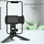 1 pc Portable Mini Tripod Desktop Tripod Stabilizer for Mobile Phone Live Streaming  360 Degree Rotation ABS Stand