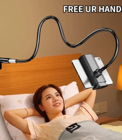 1pc Rotating Phone & Tablet Stand,360° Rotating Durable Phone & Tablet Stand,No-Drop Design for Bedside Use 1