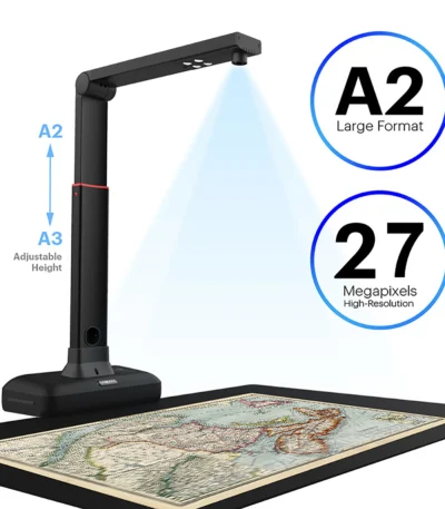 VIISAN S21 CaptureA2 27MP High Resolution HD Camera Book Document Scanner  Auto Flatte Height  Multi Language OCR  Windows Macos 1