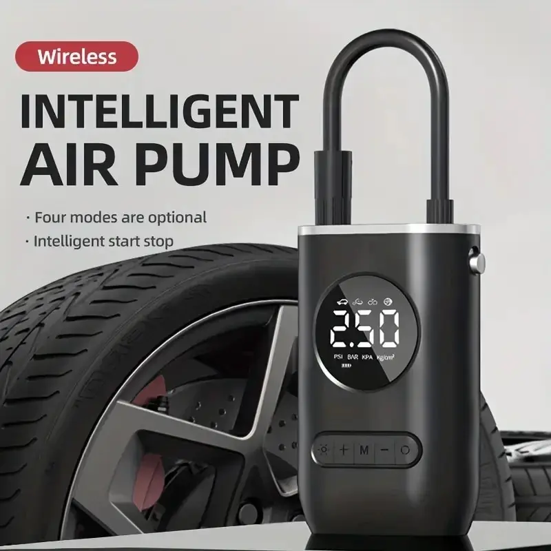 1 Set Car Air Pump Portable Mini Self Propelled Electric Tire Pump Handheld Wireless Digital Display Charging Pump 1 Set Car Air Pump Portable Mini Self Propelled Electric Tire Pump Handheld Wireless Digital Display Charging Pump