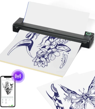 PeriPage P90 Thermal Tattoo Stencil Printer, Wireless Tattoo Machine with 5pcs Free Transfer Paper - Compatible with Phone & PC 1