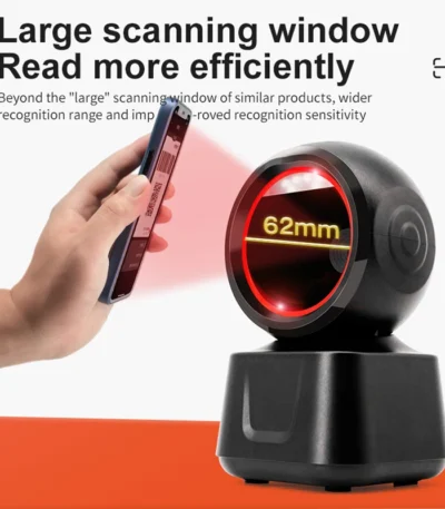 2D Barcode Scanner Image Platform Durable Desktop Scanner 1D 2D QR Code Reader USB Omnidirectional High-speed Precision Scanner 1