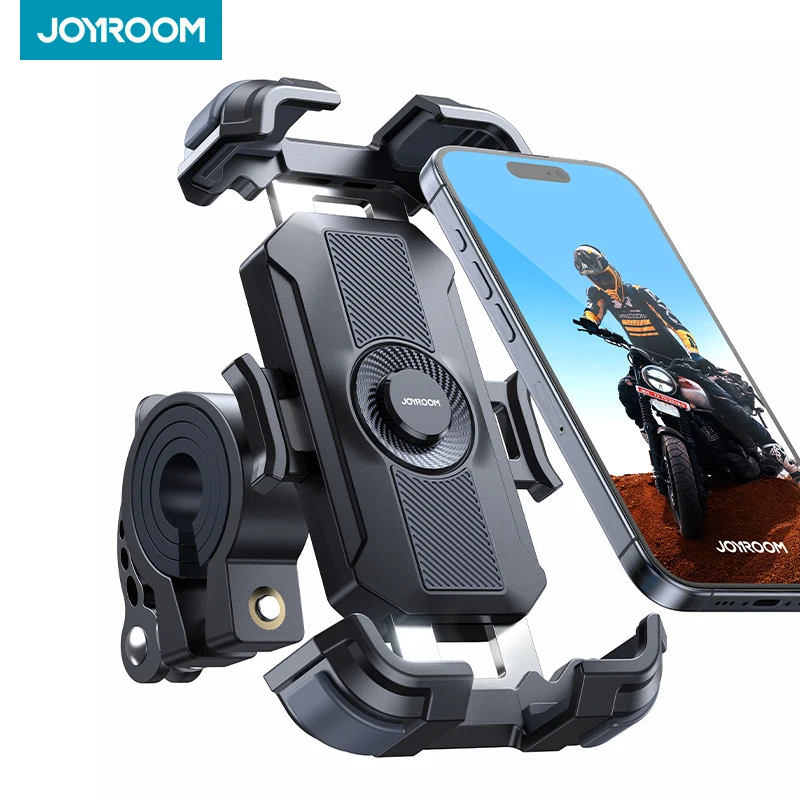 Joyroom Motorcycle Phone Mount Upgrade Bike Phone Holder Ultra-Stable Bicycle Phone Mount Handlebar Cell Phone Clamp for Scooter Joyroom Motorcycle Phone Mount Upgrade Bike Phone Holder Ultra-Stable Bicycle Phone Mount Handlebar Cell Phone Clamp for Scooter