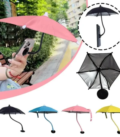 Magnetic Phone Umbrella For Iphone 15/14/13/12 Pro/Pro Max Anti-glare Sun Shade Cover 360° Rotation Mini Umbrella 1