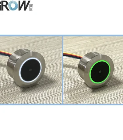 GROW GM861 UART/USB Interface 1D/2D Bar Code QR Code Barcode Scanner Module With Stainless Steel Enclosure White Green LED 1