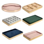 Luxulry Jewelry Display Tray Pendant Bracelet Organizer Rings Earring Show Stand Pearl Necklace Photo Props