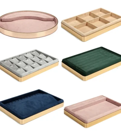 Luxulry Jewelry Display Tray Pendant Bracelet Organizer Rings Earring Show Stand Pearl Necklace Photo Props 1