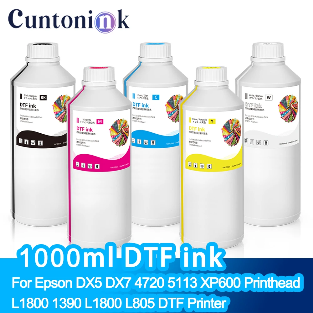 DTF ink 1000ml Direct To Film Transfer Ink For Epson DX5 DX7 4720 5113 XP600 Printhead L1800 1390 L1800 L805 DTF Printer DTF ink 1000ml Direct To Film Transfer Ink For Epson DX5 DX7 4720 5113 XP600 Printhead L1800 1390 L1800 L805 DTF Printer