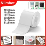 Niimbot Thermal White Label 20-50mm Waterproof Color Round Paper Adhesive Label Uv Paper For B1/B21/B3S Mini Printer Label Maker