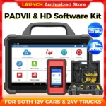 X-431 LAUNCH PAD 7 & Heavy Duty Software Kit 12V Car 24V Truck Diagnostic Tool Automotive Scanner Auto Scan Autoscanner Diagnost
