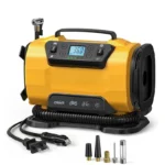 Air Compressor Portable Dual Power 110V-230V AC/DC Air Car Compressor Inflator Pump Tire Inflator for Car Boat Bicycle Mattress