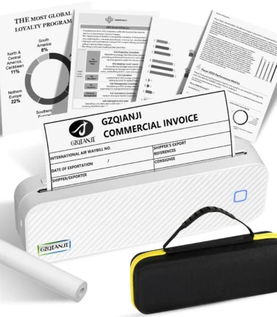 Inkless Portable A4 Thermal Printer Bluetooth PDF Excel Word Document Printing Machine Paper Roll For Office Work Home School 1