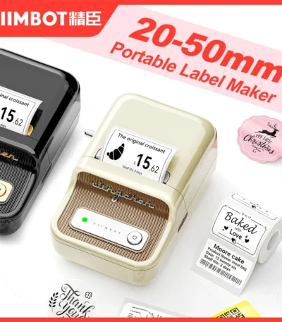 Niimbot B1 B21 Mini Portable Thermal Label Printer Office Supplies Adhesive Sticker Printers No Ink For Phone with Paper Rolls 1