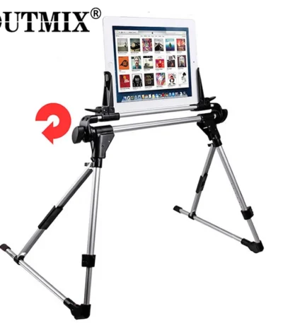 OUTMIX Tablet Stand Phone Holder Adjustable Lazy Bed Floor Desk Tripod Foldable Desktop Mount for iPhone iPad Galaxy Tab Support 1