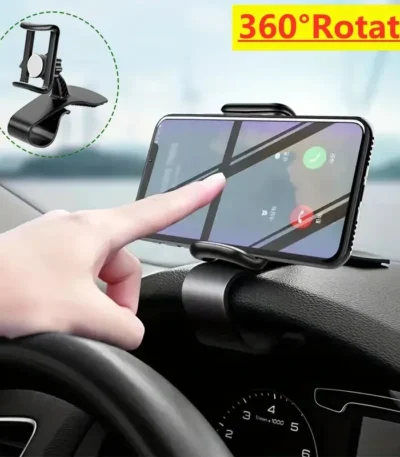 Car Phone Holder Stand Universal Dashboard Car Clip Mount GPS Bracket Car Mobile Phone Support in Car For iPhone Xiaomi Samsung 1