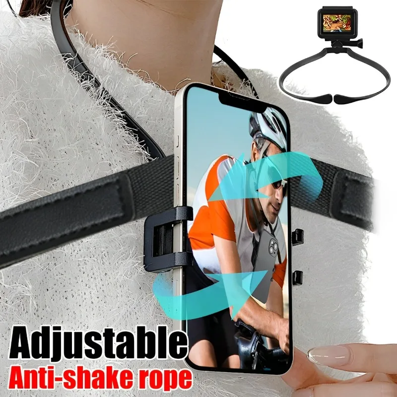 Mobile Phone Halter Neck Holder Hand Free Wearable with Anti Shake Rope 360° Rotatable Tripod Universal for Samsung IPhone GoPro Mobile Phone Halter Neck Holder Hand Free Wearable with Anti Shake Rope 360° Rotatable Tripod Universal for Samsung IPhone GoPro