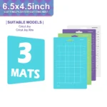 3pcs, 6.5*4.5 inch Portable Replacement Embossed Silhouette Cutting Mat for Cricut Joy/Cricut Joy Xtra, Suitable for Craft Mak