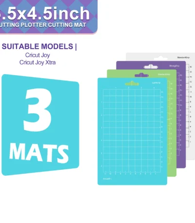 3pcs, 6.5*4.5 inch Portable Replacement Embossed Silhouette Cutting Mat for Cricut Joy/Cricut Joy Xtra, Suitable for Craft Mak 1
