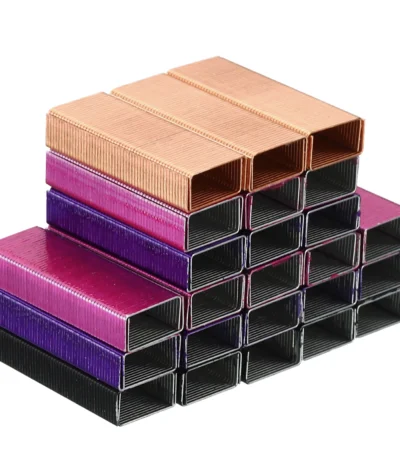 4000Pcs/4Pack Creative Colorful Metal Staples for Stapler #10 Mini 3/16Inch Long Office Stationery Staple No.10 Binding Supplies 1