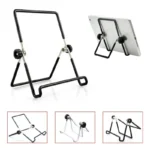1pc Portable Metal Tablet Stand Mount Foldable Desk Flexible Phone Stand for IPad IPhone Samsung Huawei Universal Work Home