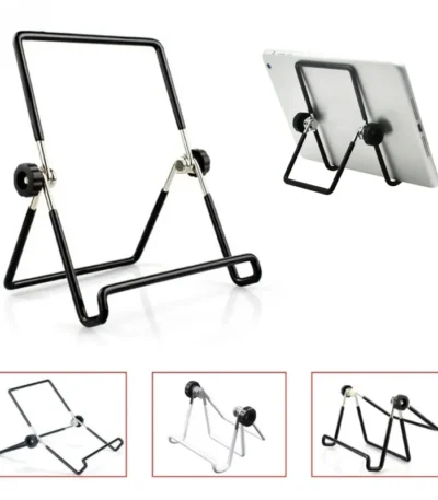 1pc Portable Metal Tablet Stand Mount Foldable Desk Flexible Phone Stand for IPad IPhone Samsung Huawei Universal Work Home 1