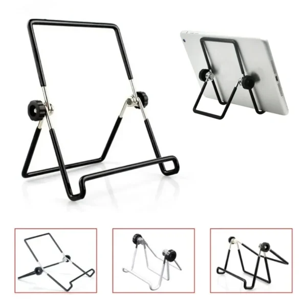 1pc Portable Metal Tablet Stand Mount Foldable Desk Flexible Phone Stand for IPad IPhone Samsung Huawei Universal Work Home