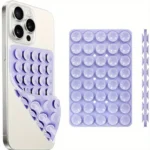 Silicone Suction Cup Phone Mount Hands-Free Mobile Stand Airplane Travel Essential Compatible with Any Smartphone