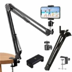 FANGTUOSI  Flexible Arm Tripod For Phone Stand Table Folded Anchor Online Desktop Laptop Video Live Overhead Shot Photography