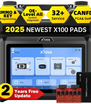 XTOOL X100 PADS Key Programmer Read/Write IMMO Chip Programming Smart Key Car Diagnostic Tool Automotive Scanner CANFD DOIP FCA 1