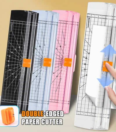 A4 (12-inch) Bi-Directional Mini Paper Cutter for Students, Crafts, Coupons, Kraft Paper & Photos 1