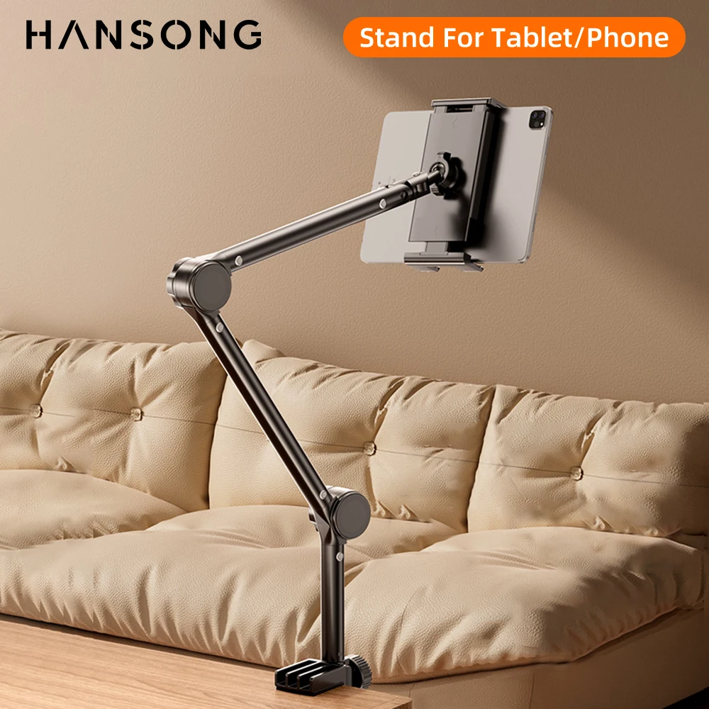 Tablet Holder iPad Desk Stand with 360° Adjustable Foldable Metal Arm Tablet Bracket for Phone Tablet or Other 4~13In Devices Tablet Holder iPad Desk Stand with 360° Adjustable Foldable Metal Arm Tablet Bracket for Phone Tablet or Other 4~13In Devices
