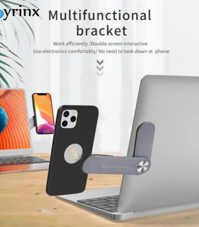 Extension Multi Screen Phone Stand Folding Phone holder Adjustable mobile phone support Laptop Side Mount Connect Tablet Bracket 1
