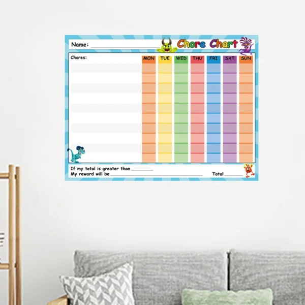 Pvc Material Self Adhesive White Board Paper Magnetic Sticker Cartoon Patterns Easy Apply Remove Smooth Surface Vinyl