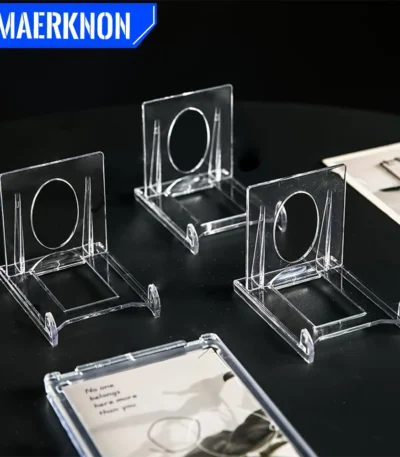 3PCS/5PCS/10pcs Mini Acrylic Plate Stands Adjustable for Picture Plate Easels Display Stands Multipurpose Display Holder 1