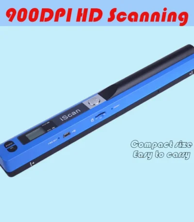 iScan Handheld Scanner A4 Document Fast HD 900DPI USB Wireless Scanner for Work Study Photo Receipts Scan JPG/PDF Word/Excel 1