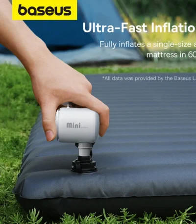 Baseus Wireless Air Compressor Mini Air Inflator Pump for Air Mattresses Beds Inflatable Mats Swim Ring Deflate For Storage Bag 1