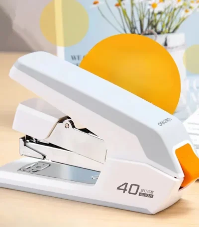 Deli 40 Sheets Heavy Duty Stapler Effortless Paper Binder School Supplies Stationery Stapler Without Staples Office Supplies 1