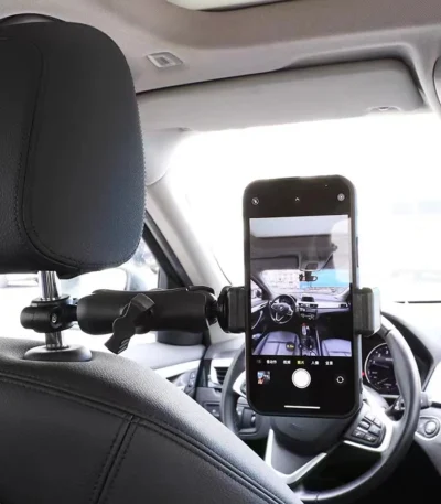Car Phone Holder for Video Recording Articulated Cellphone Support for Mobile Filming Pov Telephone Iphone Car Seat Mount Stand 1