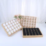 Bamboo And Wood Pendant Trays, 8-Compartment And 24-Compartment Display Trays, Jewelry  Storage Trays, Jewelry Display