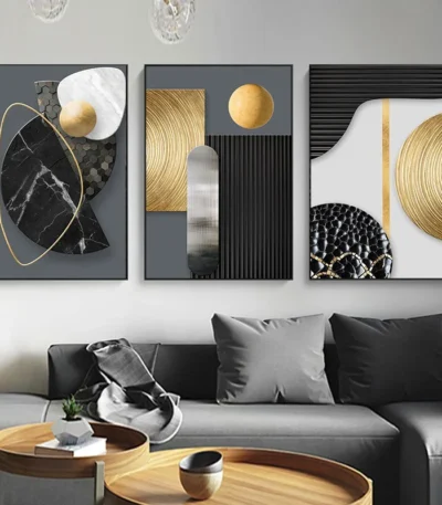 Modern Abstract Geometric Canvas Painting Printing Poster Wall Decoration Nordic Home Decoration Living Room Art Picture 1