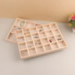 Wooden Jewelry Display Stackable Exquisite Jewellery Holder Portable Ring Earrings Necklace Organizer Box organizator de boys