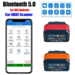 Konnwei Bluetooth 5.0 ELM327 V1.5 OBD2 Scanner KW906 OBDII Auto Diagnostic-Tool ELM 327 V 1.5 OBD 2 Cars Code Reader Scan Tools