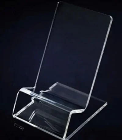 Clear Acrylic Phone Mount Holder Mini Portable Display Stand Rack Stand for Cell Phone Display 1