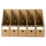 Magazine File Holder Organizer Box,Drawer Kraft Paper File Holder Office Supplies Desk Storage Organizer Documents File Box 2022