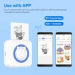 All-in-one Photo Printer Multifunction Portable Printer Wireless Instant Mini Printer Support BT Connection for Smartphone with